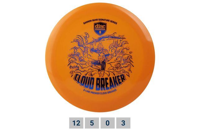Discgolf DISCMANIA Distance Driver Q-LINE PREMIER Cloudbreaker Gannon Buhr Signature Orange 12/5/0/3 Discgolf DISCMANIA Distance Driver Q-LINE PREMIER Cloudbreaker Gannon Buhr Signature Orange 12/5/0/3