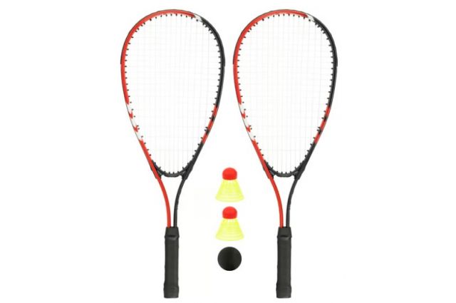 Speedbadminton set AVENTO 46BL Red/Grey Speedbadminton set AVENTO 46BL Red/Grey