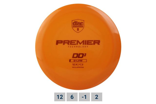 Diskgolfo diskas DISCMANIA Q-LINE PREMIER DD3 Diskgolfo diskas DISCMANIA Q-LINE PREMIER DD3