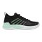 Tennis shoes for ladies K-SWISS HYPERCOURT SUPREME 2 CLAY black/neon mint/white Juoda
