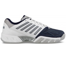 Tennis shoes for men K-SWISS BIGSHOT LIGHT 3 CARPET, white/navy, size UK 9 (EU 43)