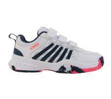 Tennis shoes for kids K-SWISS COURT EXPRESS 2 STRAP white/stargazer