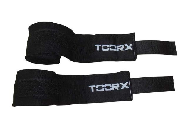 Box bandage TOORX BOT-029 3m black with Velcro fastening system (2 units) Box bandage TOORX BOT-029 3m black with Velcro fastening system (2 units)