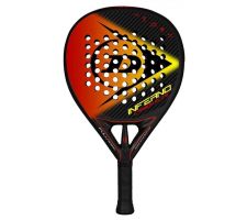 Padel tennis racket Dunlop INFERNO CARBON, ELITE 365g Hybrid PRO-EVA profesionalams black/yellow/red