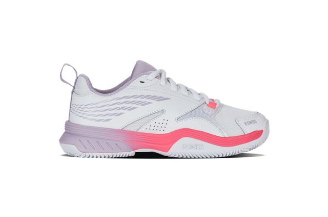 Teniso batai mot. K-SWISS SPEEDEX CLAY white/orchid petal