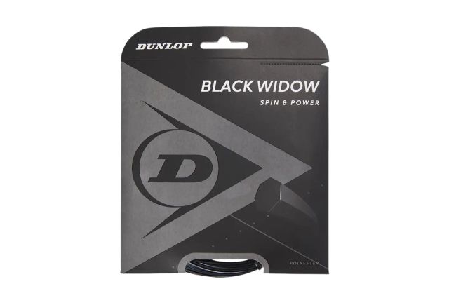 Stygos teniso raketei DUNLOP BLACK WIDOW 17g/1.26mm 12m Stygos teniso raketei DUNLOP BLACK WIDOW 17g/1.26mm 12m