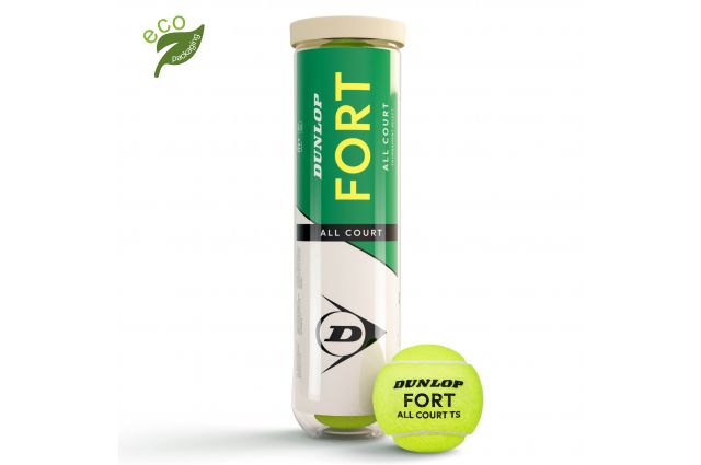 Tennis balls DUNLOP FORT ALL COURT TS Premium 4-tube ITF Tennis balls DUNLOP FORT ALL COURT TS Premium 4-tube ITF