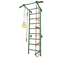 Swedish wall for children, green 223x108x87.5cm