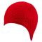 Swim cap adult BECO BUBBLE 7300 5 rubber red for adult Raudona Swim cap adult BECO BUBBLE 7300 5 rubber red for adult