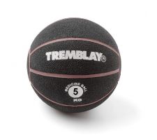 Weight ball TREMBLAY MedicineBall 5kg D27.5 cm Black for throwing