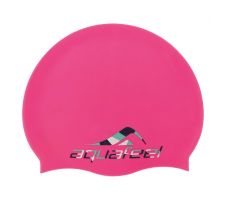 Swimming cap silicone AQF DIGITAL SLASH 30504 pink