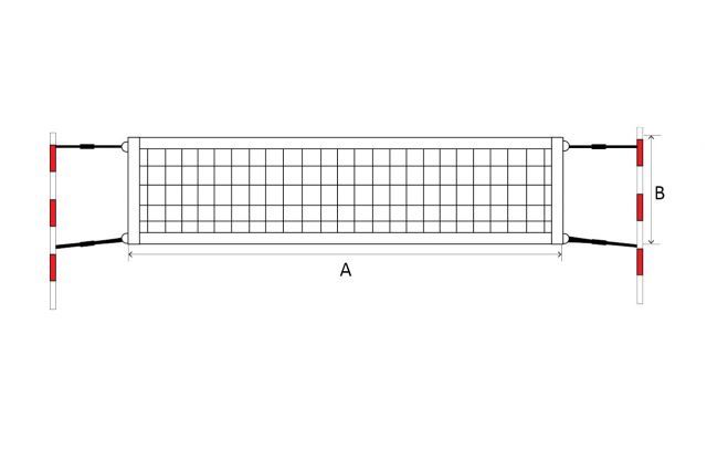 Paplūdimio teniso tinklas POKORNY Econom Paplūdimio teniso tinklas POKORNY Econom