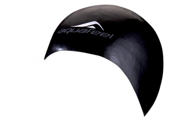 Swimming cap silicone AQUAFEEL BULLITT 3046 Juoda black for adult