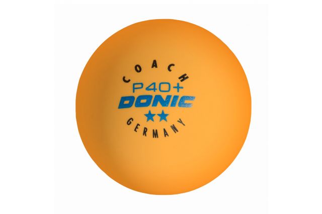 Table tennis ball DONIC P40+ Coach 2 star  6 pcs Orange Table tennis ball DONIC P40+ Coach 2 star  6 pcs Orange