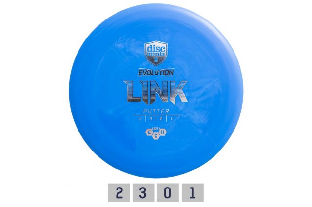 Discgolf DISCMANIA Putter SOFT EXO LINK Evolution Blue 2/3/0/1 Discgolf DISCMANIA Putter SOFT EXO LINK Evolution Blue 2/3/0/1