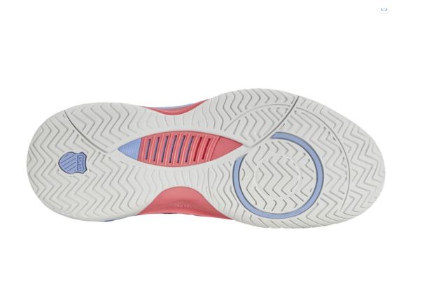 Teniso batai mot. K-SWISS HYPERCOURT SUPREME 2 HB white/heather/pink Balta/mėlyna/raudona EU42