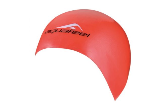 Swimming cap silicone AQUAFEEL BULLITT 3046 red for adult Raudona Swimming cap silicone AQUAFEEL BULLITT 3046 red for adult