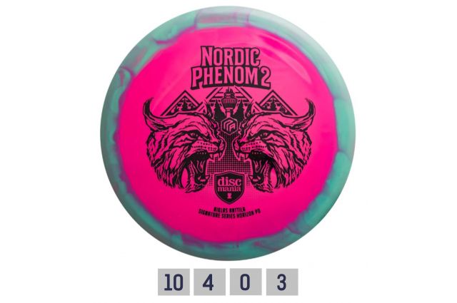 Discgolf DISCMANIA Distance Driver S-LINE PD NORDIC PHENOM 2 green/pink 10/4/0/3 Discgolf DISCMANIA Distance Driver S-LINE PD NORDIC PHENOM 2 green/pink 10/4/0/3