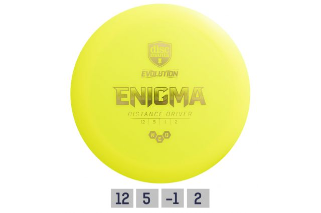 Discgolf DISCMANIA Distance Driver NEO ENIGMA Evolution 12/5/-1/2 Yellow Discgolf DISCMANIA Distance Driver NEO ENIGMA Evolution 12/5/-1/2 Yellow