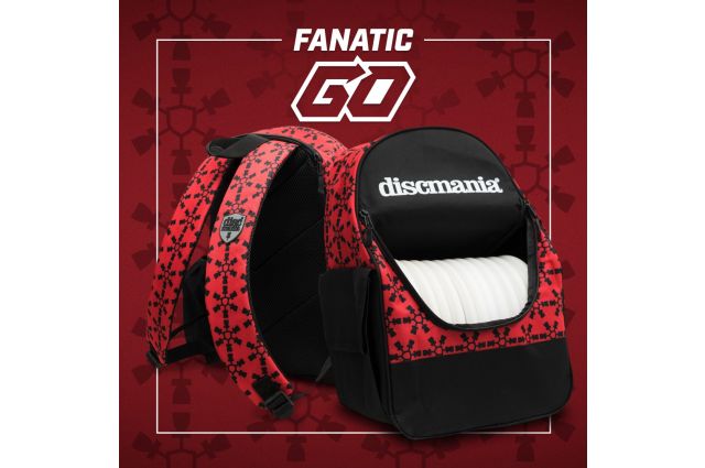 Discgolf DISCMANIA Backpack Fanatic Go red Discgolf DISCMANIA Backpack Fanatic Go red