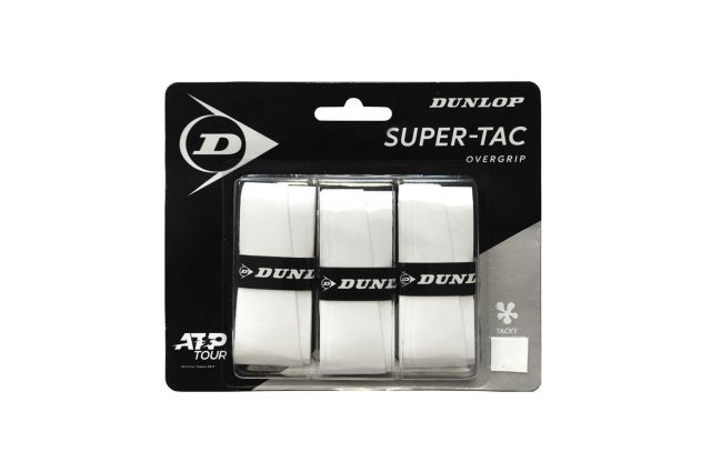 Teniso raketės virš. apvija DUNLOP SUPER TAC overgrip, white