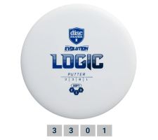 Discgolf DISCMANIA Putter SOFT EXO LOGIC Evolution White 3/3/0/1