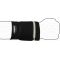 AVENTO Wristband with elastic strap Black/Silver grey L/XL AVENTO Wristband with elastic strap Black/Silver grey L/XL