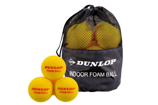 Lauko teniso kamuoliukai Dunlop NDOOR FOAM 12vnt Lauko teniso kamuoliukai Dunlop NDOOR FOAM 12vnt
