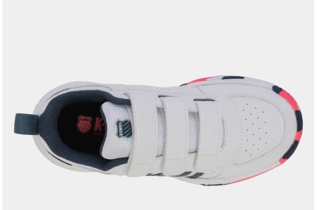 Teniso batai vaik. K-SWISS COURT EXPRESS 2 STRAP white/stargazer