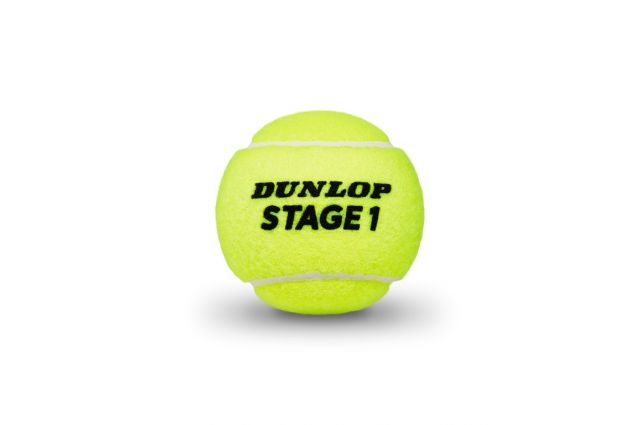 Tennis balls Dunlop STAGE 1 GREEN 60-bucket ITF Tennis balls Dunlop STAGE 1 GREEN 60-bucket ITF