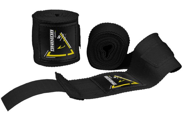 Boxing hand wraps AVENTO 41BI 2,5m Black Boxing hand wraps AVENTO 41BI 2,5m Black