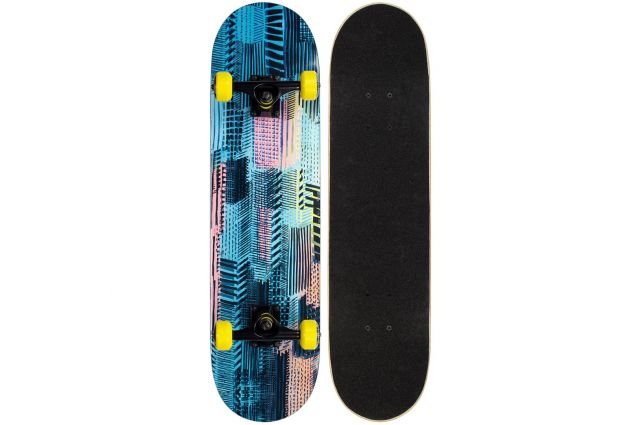 Skateboard NIJDAM NEON CHEVRON N31BC01 Blue/Black Skateboard NIJDAM NEON CHEVRON N31BC01 Blue/Black