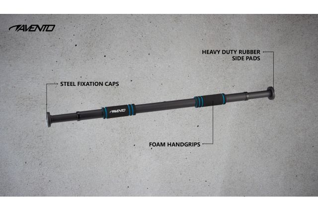 Doorway Training Bar AVENTO 42HI Black Doorway Training Bar AVENTO 42HI Black