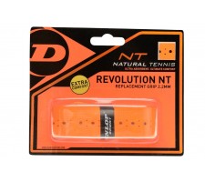 Tennis racket replacement grip Dunlop NT REVOLUTION 2.2mm orange 1pcs-blister