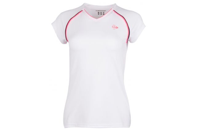 T-shirt for women DUNLOP PERFORMANCE XS white T-shirt for women DUNLOP PERFORMANCE XS white