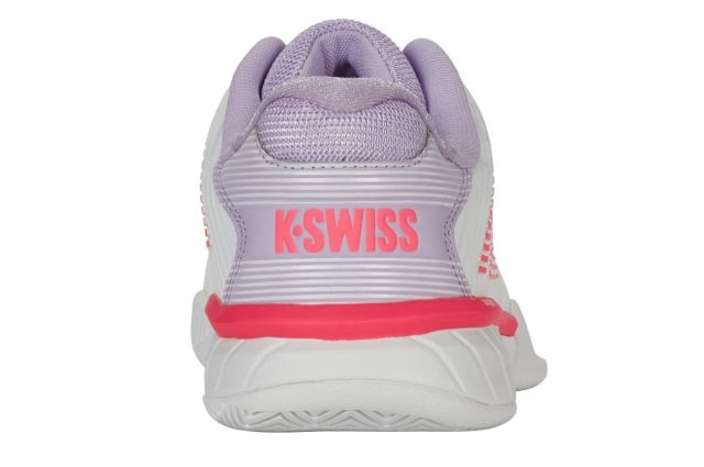 Tennis shoes for ladies K-SWISS HYPERCOURT EXPRESS 2 CLAY white/pastel pink/ black Balta