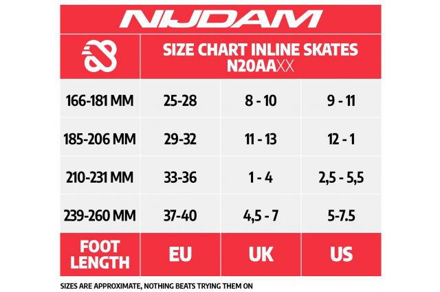 Reguliuojamo dydžio riedučiai NIJDAM N20AA01 37/40 dydis Reguliuojamo dydžio riedučiai NIJDAM N20AA01 37/40 dydis