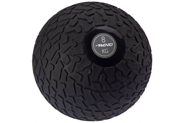 Slam ball AVENTO 42DK 8kg D23cm Black/grey Slam ball AVENTO 42DK 8kg D23cm Black/grey