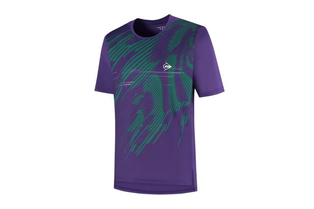 T-shirt for women DUNLOP GAME 2 M white/black/aqua sky Vyriški marškinėliai DUNLOP GAME TEE M dydis