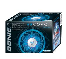 Table tennis ball DONIC P40+  Coach 2 star 120 pcs White