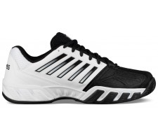 Tennis shoes for men K-SWISS BIGSHOT LIGHT 3, white/black, outdoor, size UK
