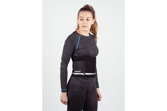 waist trimmer belt AVENTO 44SI adjustablle L/XL Black/Silver grey waist trimmer belt AVENTO 44SI adjustablle L/XL Black/Silver grey