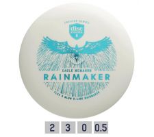 Discgolf DISCMANIA Putter Glow D-LINE FLEX 3 Rainmaker Eagle Mcmahon White 2/3/0/0,5