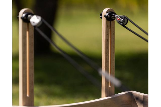 Pilates Reformer TOORX Liveness Cadillac PTX-3000G Oak wood Green Tea Pilates Reformer TOORX Liveness Cadillac PTX-3000G Oak wood Green Tea