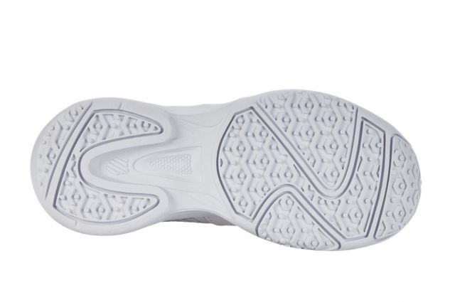 Tennis shoes for kids K-SWISS COURT EXPRESS OMNI white Balta/sidabrinė EU30
