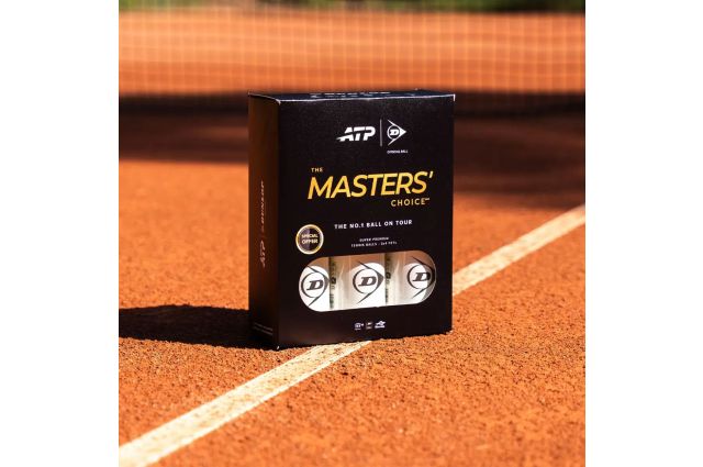 Tennis balls DUNLOP ATP TOUR MASTERS 3x4PET Tennis balls DUNLOP ATP TOUR MASTERS 3x4PET