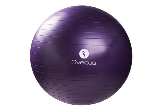 Gym ball SVELTUS Anti burst 75 cm, violet + box Gym ball SVELTUS Anti burst 75 cm, violet + box