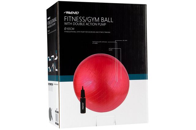 Gym Ball AVENTO 42OD 65cm +pomp Pink Gym Ball AVENTO 42OD 65cm +pomp Pink