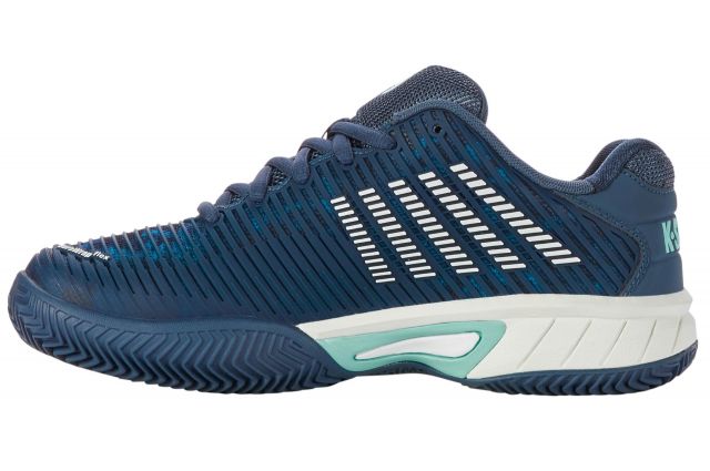 Tennis shoes for kids K-SWISS HYPERCOURT EXPRESS 2HB indteal/starwhite Tamsiai mėlyna/balta