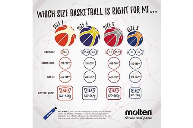 Basketball ball training MOLTEN B5G3800 FIBA synth. leather size 5 Basketball ball training MOLTEN B5G3800 FIBA synth. leather size 5